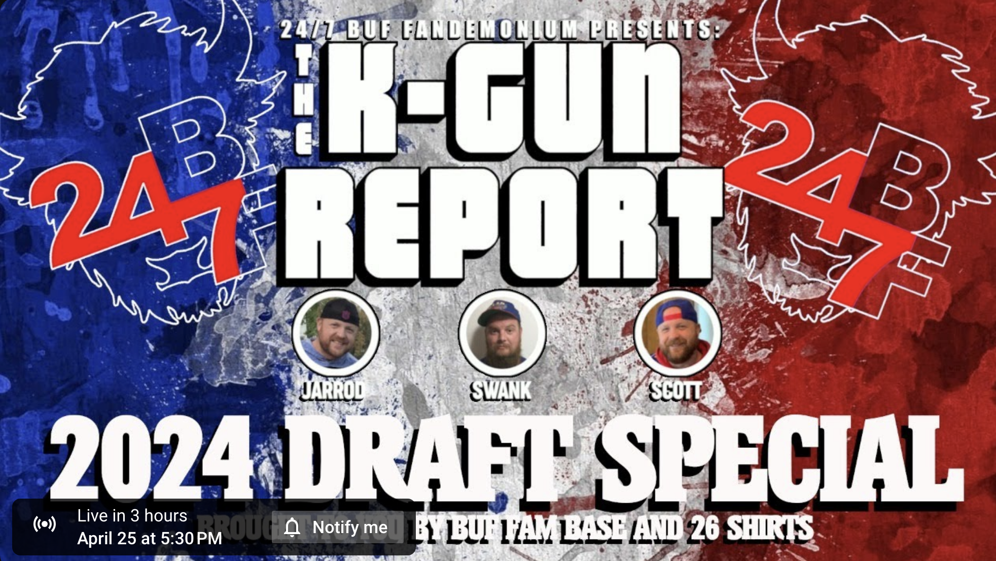 K-Gun Report Podcast: Live Draft Night